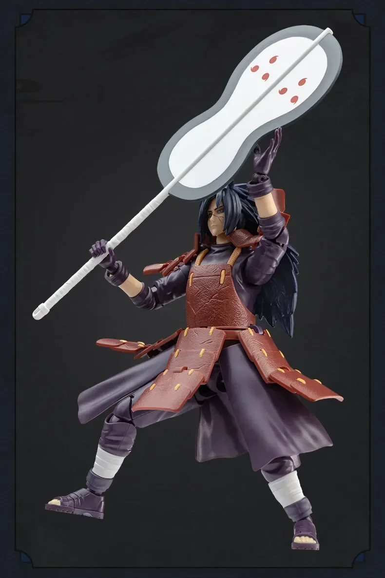 BLOKEES Original NARUTO Uchiha Madara Kyuubi Kurama Sasuke Minato Bijyudama Shippūden Bijuu Assembled Action Figure Toy Model