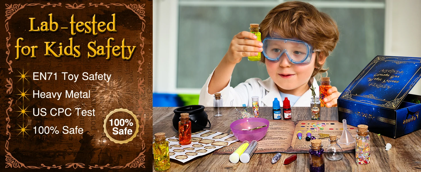 DIY Fairy Magical Potions Kit for Kids Potion Making Set Fairy Potion Bottles Craft Toy Science Set Magic Kits