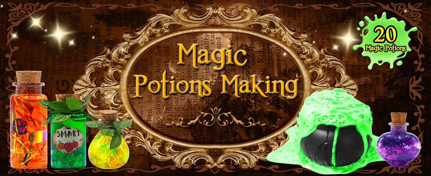 DIY Fairy Magical Potions Kit for Kids Potion Making Set Fairy Potion Bottles Craft Toy Science Set Magic Kits