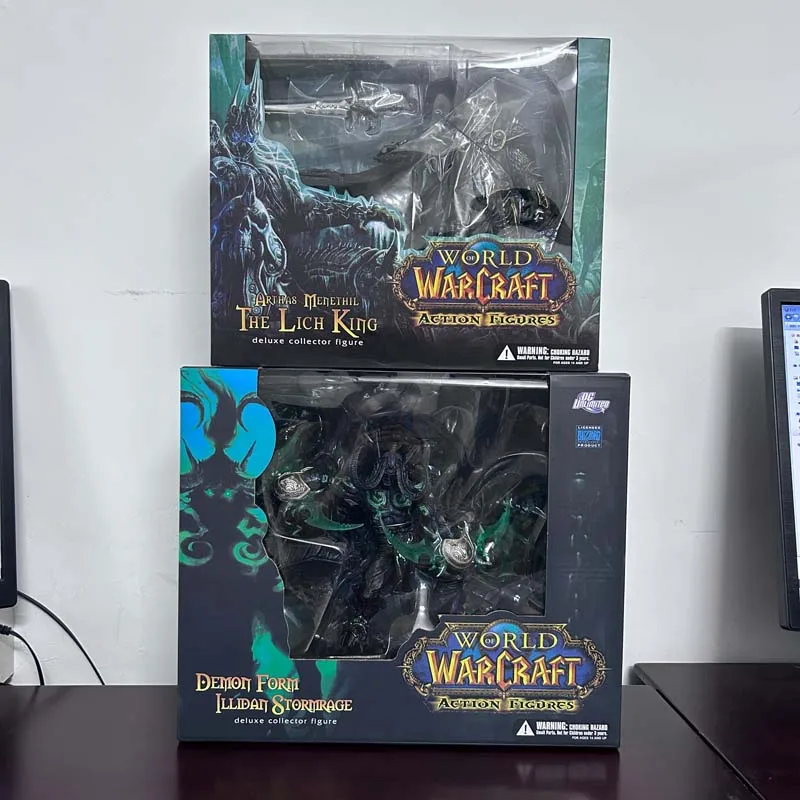 WOW Game Fall of The Lich King Arthas Menethil Demon Hunter Illidan Devil DC05 Figma Action Figure Model Toys Joint Movable Doll