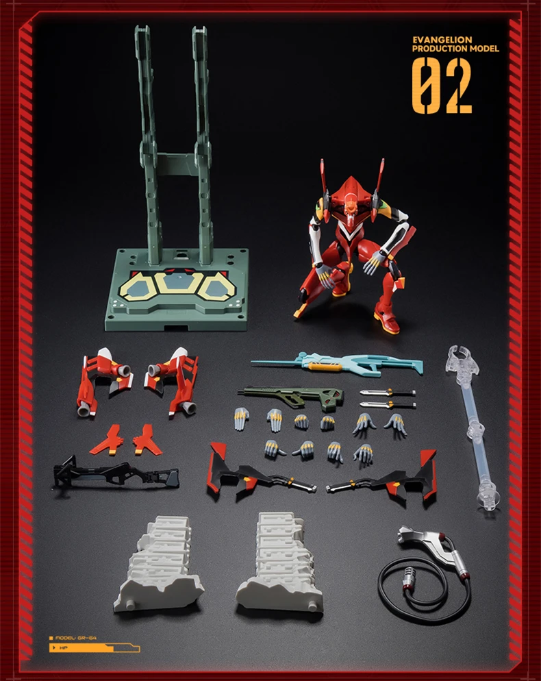 BLOKEES Original EVANGELION TYPE-00 TV 02 01 08 EVA00 NEON GENESIS EVANGELION Asuka Shinji Assembled Action Figure Anime Toys