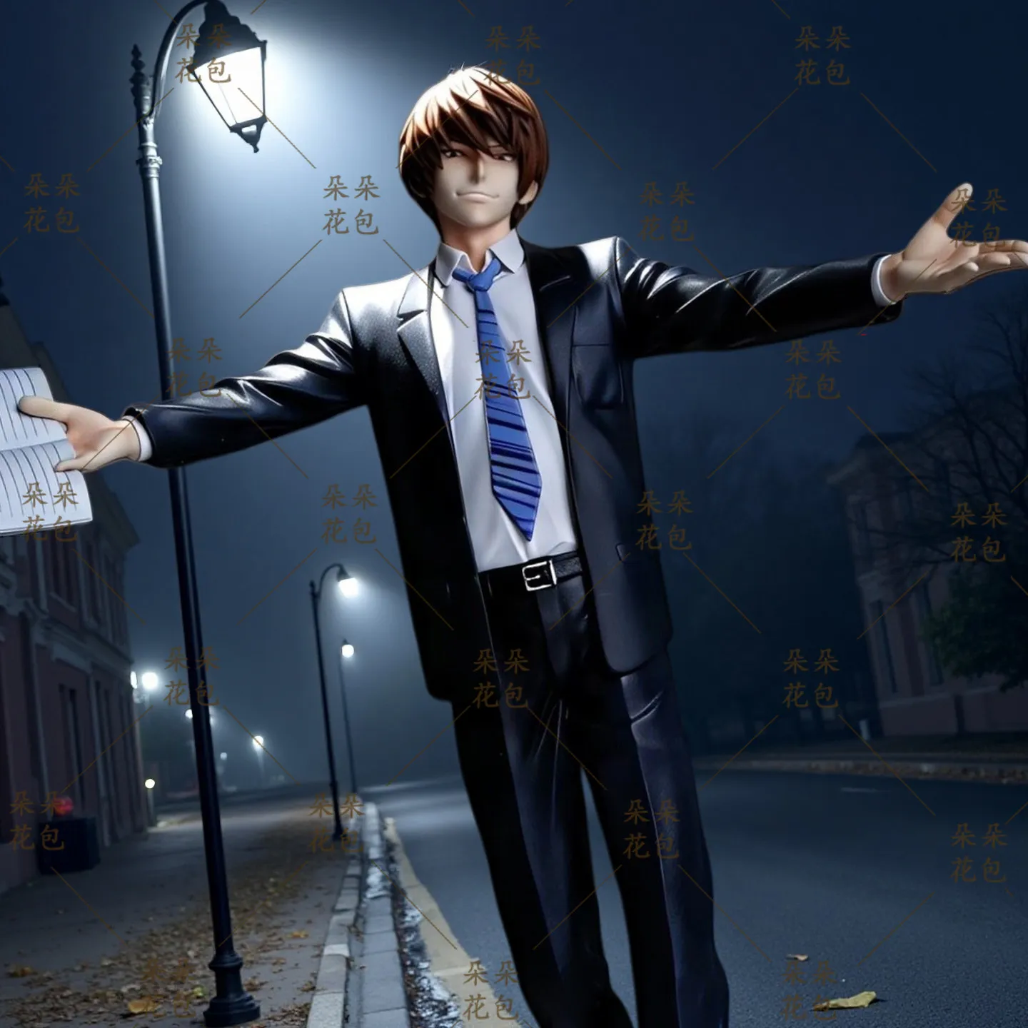 Death Note Light Yagami Figure Pvc Collectible Figurine Suit Uniform Desktop Decoration Ornament For Anime Fans Collection Gift