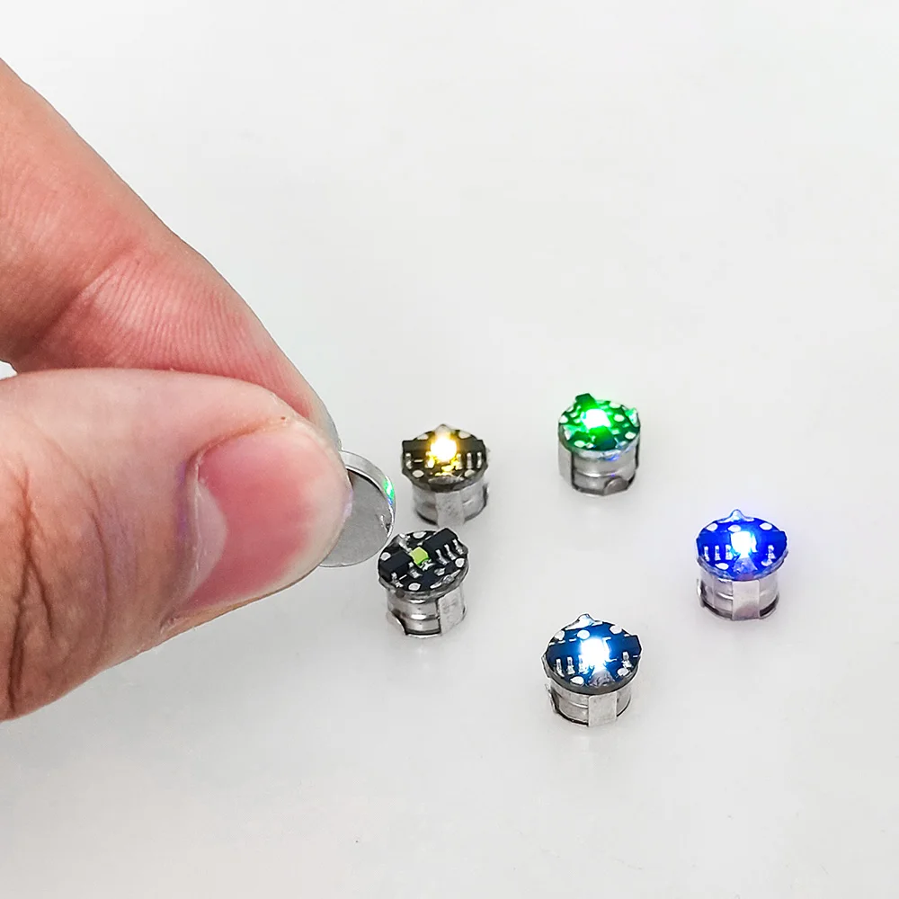 Wholesale 20pcs Super Mini Magnetic Wireless Led Lamp 7.8mm*7.1mm Toys DIY Model Making General Model Plus Light with Batteries