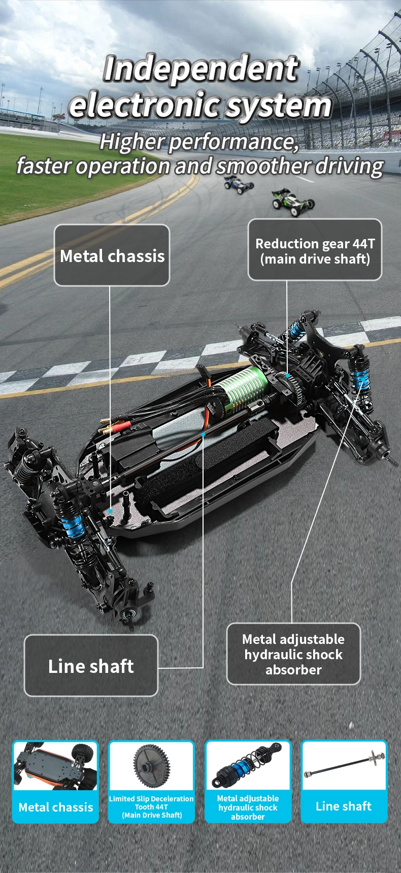 Professional 95KM/H 4WD RC Cars 3S Racing Car 1/14 Brushless High Speed Competitive Drift Remote Control Toys VS Wltoys 144010