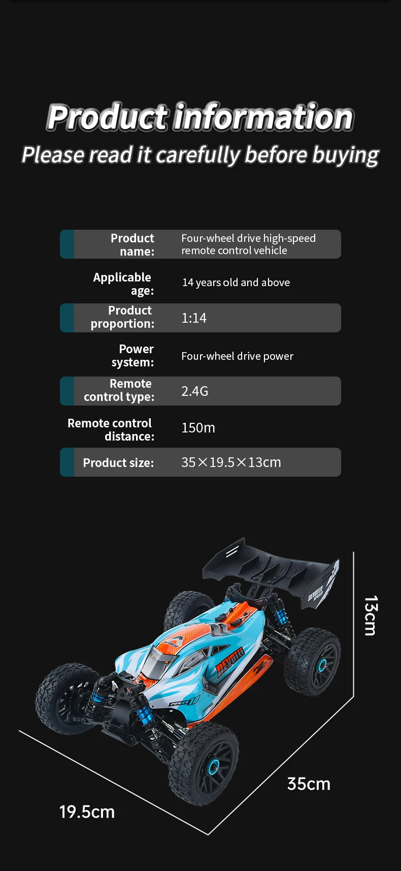 Professional 95KM/H 4WD RC Cars 3S Racing Car 1/14 Brushless High Speed Competitive Drift Remote Control Toys VS Wltoys 144010