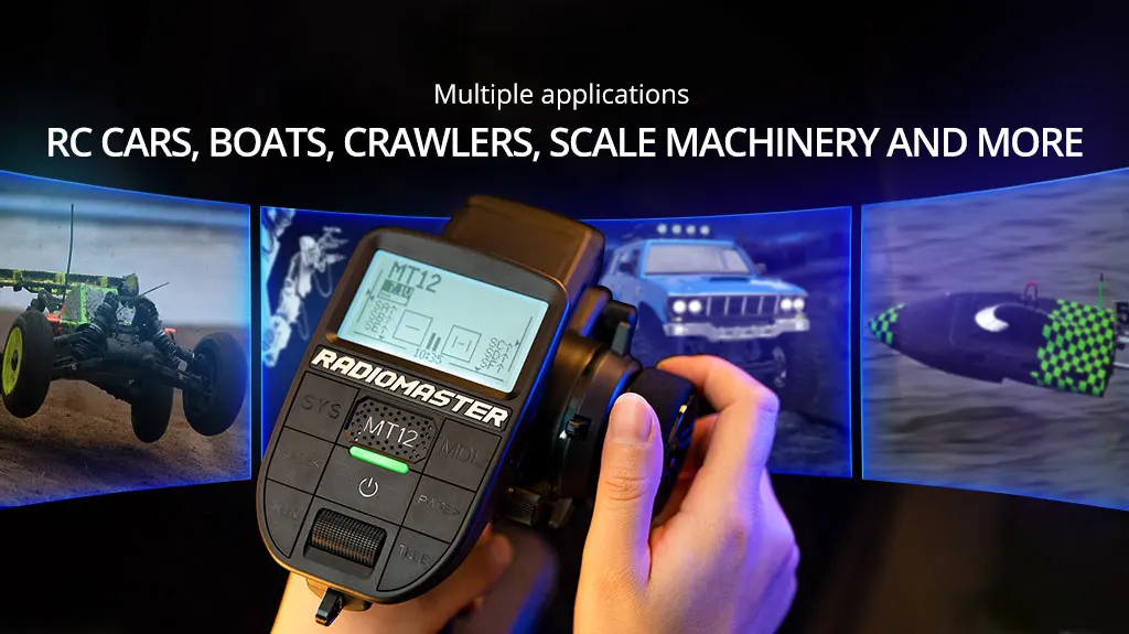 Radiomaster MT12 ExpressLRS 4in1 Multi-protocol Surface Radio Controller For RC Car Boat
