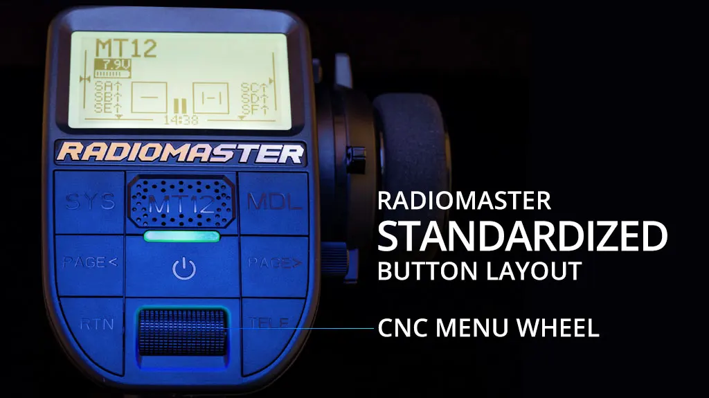 Radiomaster MT12 ExpressLRS 4in1 Multi-protocol Surface Radio Controller For RC Car Boat