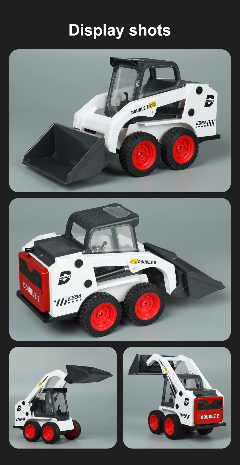 2025 Double E RC Truck Loader 1/14 E594 RC excavator Remote control Car Engineering vehicles Trucks Toys for Boys Children Gift