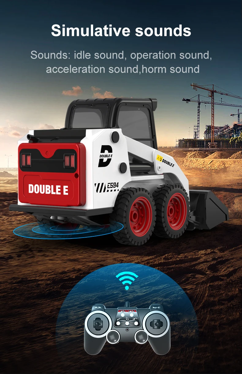 2025 Double E RC Truck Loader 1/14 E594 RC excavator Remote control Car Engineering vehicles Trucks Toys for Boys Children Gift