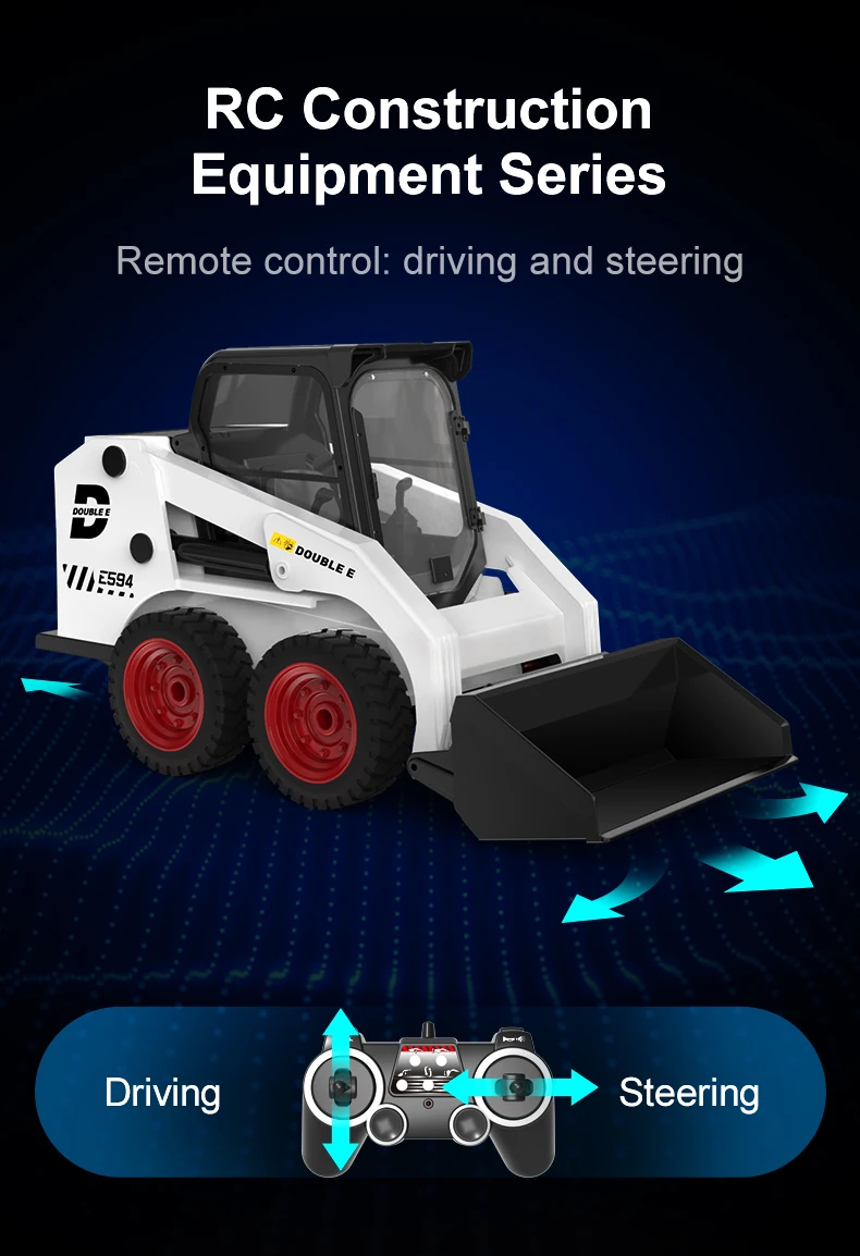 2025 Double E RC Truck Loader 1/14 E594 RC excavator Remote control Car Engineering vehicles Trucks Toys for Boys Children Gift