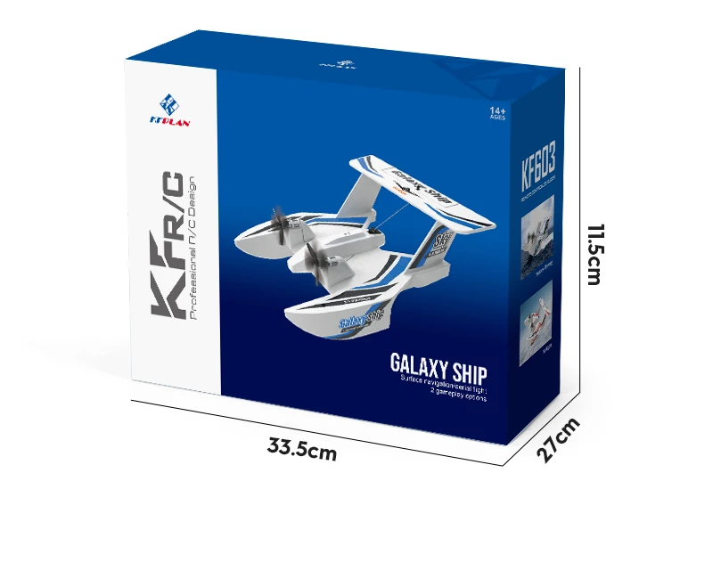 KF603 RC Plane Boat 2.4G 3CH Sea And Air RC Glider EPP Foam Water Land Flying Airplane Toys Gift For Boys