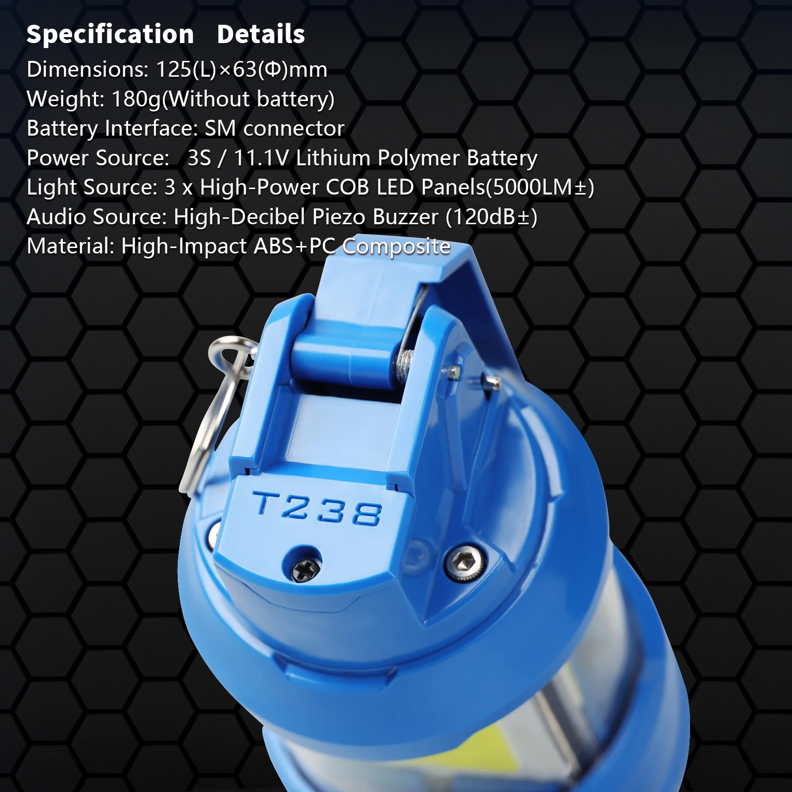 T238 Flash Unit Equipped With 11.1V Battery
