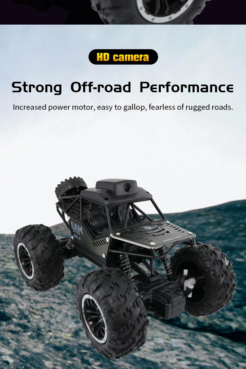 Rc Car with Camera Lcd Remote Fpv Real Time Transmission High Speed 2.4g Remote Control Car Take Pictures Toys For Kids Adults