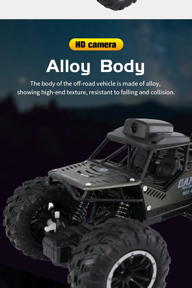 Rc Car with Camera Lcd Remote Fpv Real Time Transmission High Speed 2.4g Remote Control Car Take Pictures Toys For Kids Adults