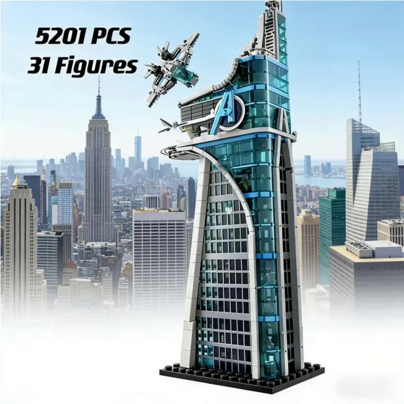 2026 5201 Pieces of movie tower hero assembly building architect creative building blocks bricks Christmas toys birthday gifts