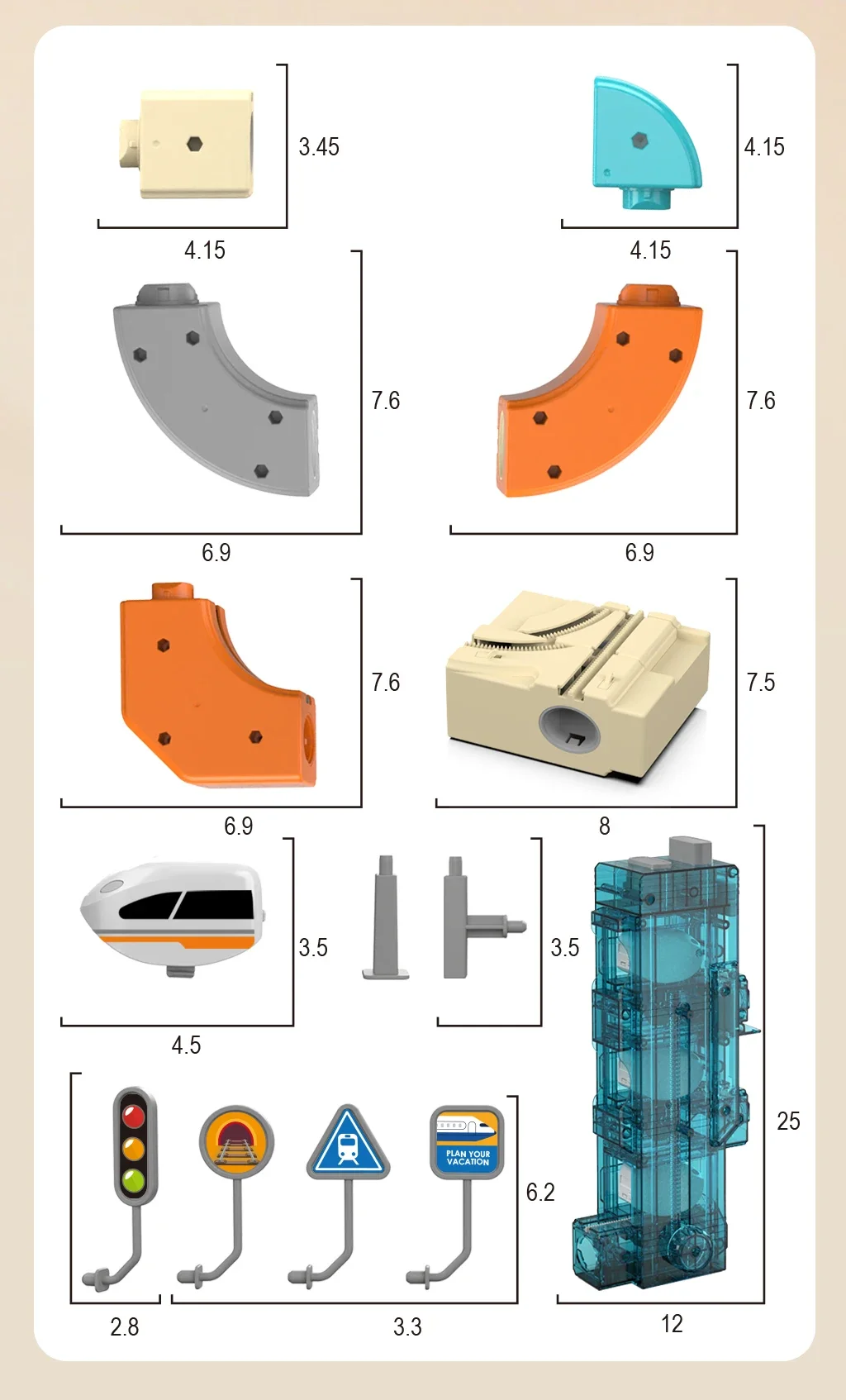 Magic 3D Track Cube Educational High Speed Electric Rail Train Set Toy with Automatic Lift for Home Indoor Assembly Play
