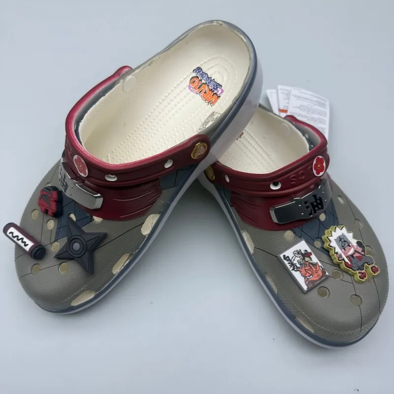Anime Slippers Outdoor Travel Beach Sandals Men Non-Slip Home Shoes Slipper Cartoon Sasuke Cave Shoes NARUTO Kakashi Itachi Gift