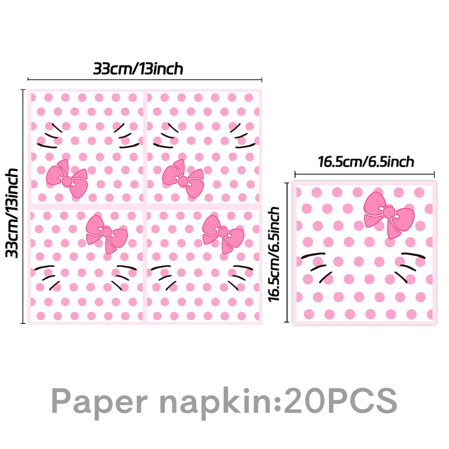 60Pcs Cute Pink Cartoon Cat Birthday Party Decor Plates Cups Napkin Disposable Tableware for Girls Birthday Baby Shower Supplies