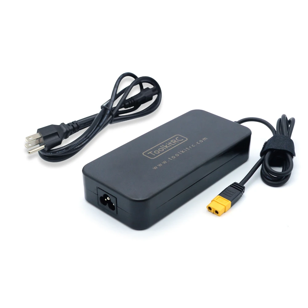 ToolKitRC ADP200 200W 4A Charger Power DC19.5V 10.3A Supply With XT60 Output Adapter for RC ISDT GTPower HotRC SkyRC Chargers