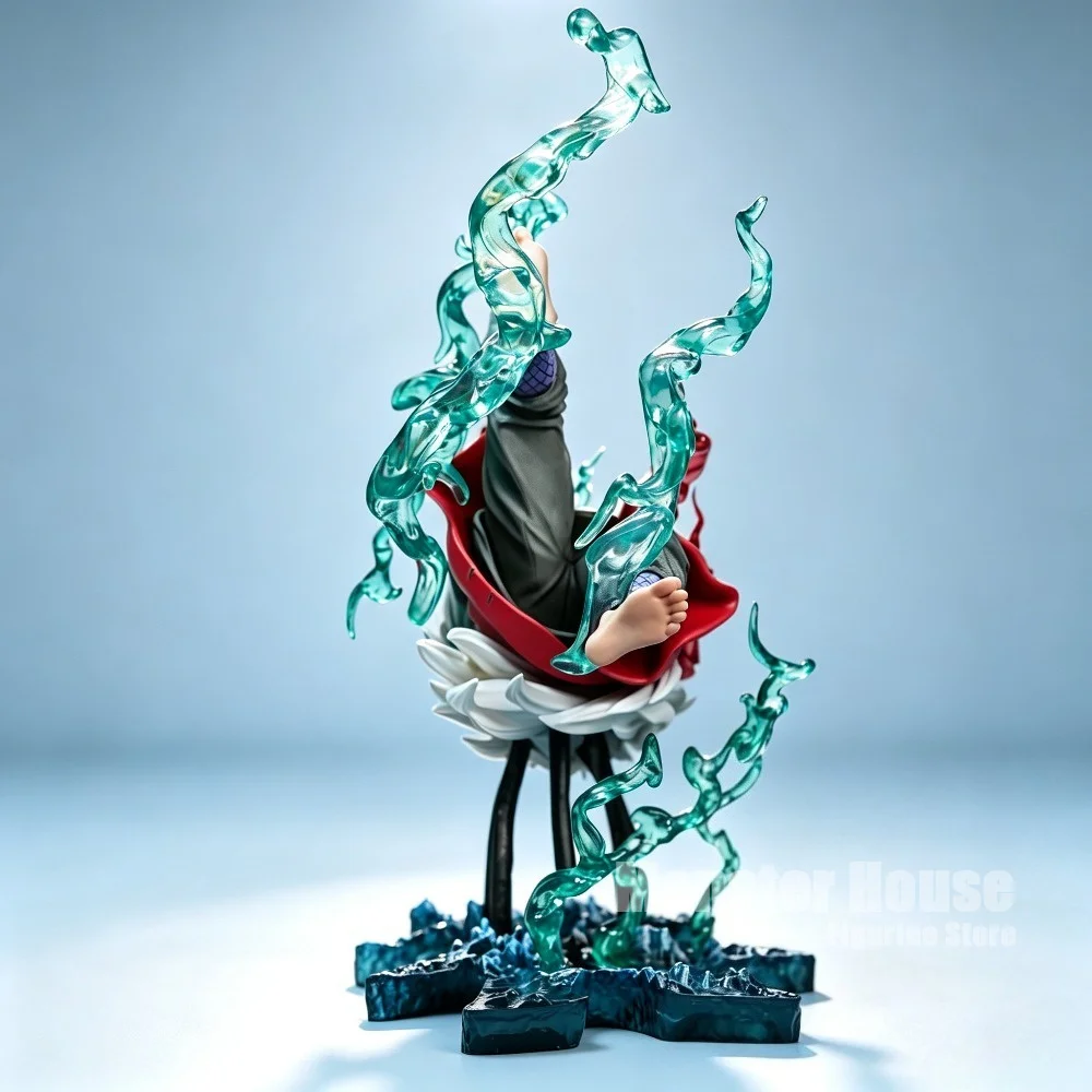 24cm Naruto Jiraiya Anime Figure Battle Scene Statue PVC Collectible Model With Effect Accessories Desktop Display Gift