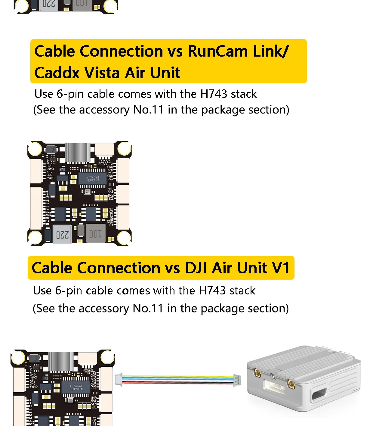 DAKEFPV H743 FC Stack/Flytower for Remote Control BLHeli Betaflight Gyroscope Gyro 42688P PID Parameter Tuning