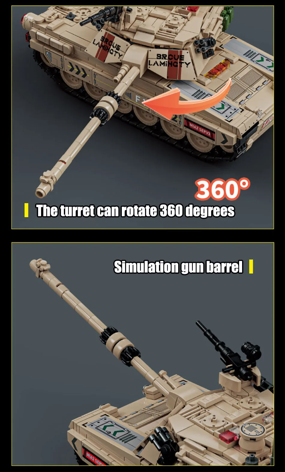 Military MOC 1002pcs M1 Abrams Main Battle Tank Model Kit Building Blocks Set Soldiers Figures Bricks Toys For Children Boy Gift