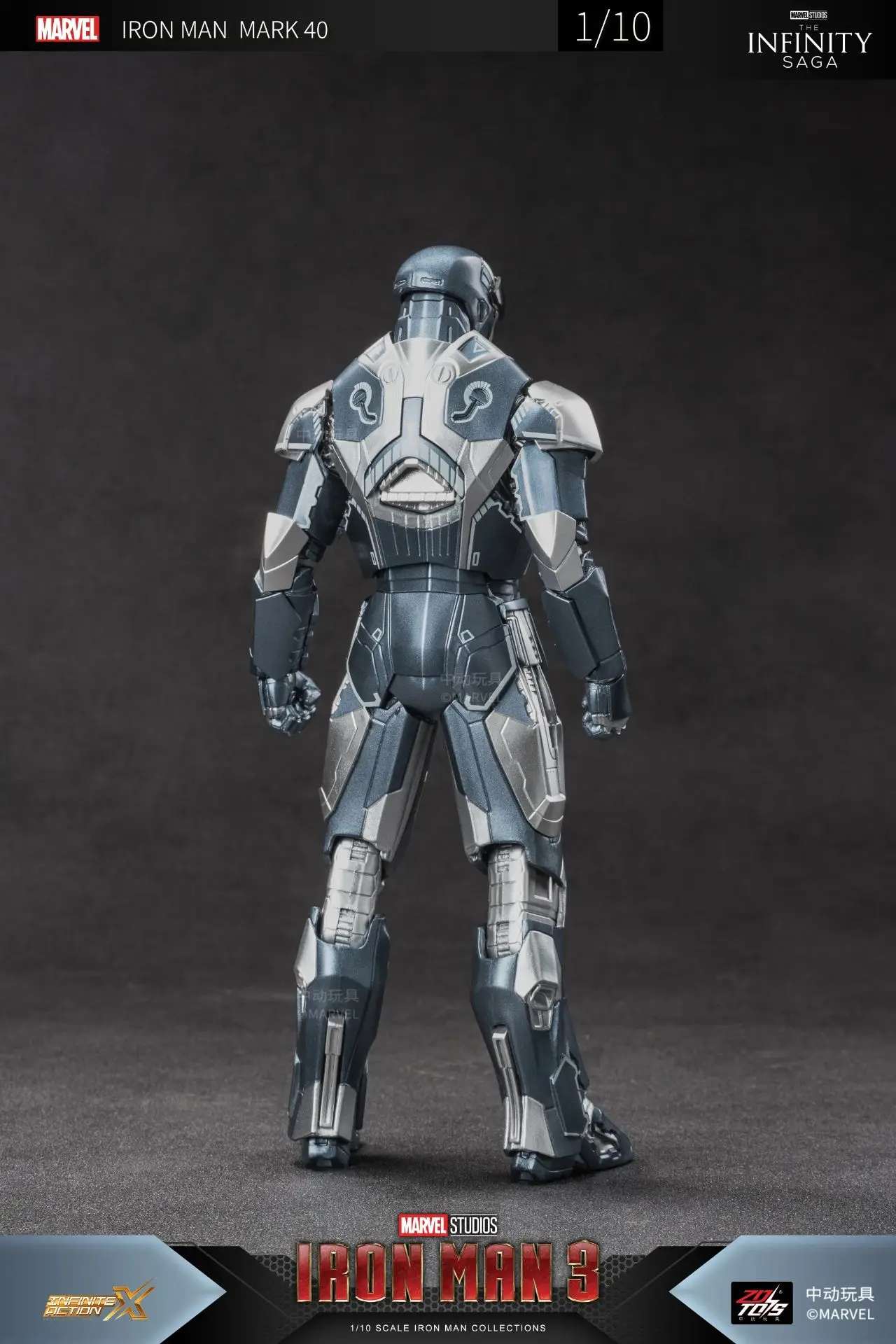 1:10 ZD Toys Iron Man MK38 Igor MK25 Striker MK26 Gamma MK36 Peacemaker MK40 MK15 Sneaky Action Figure Collections Gift
