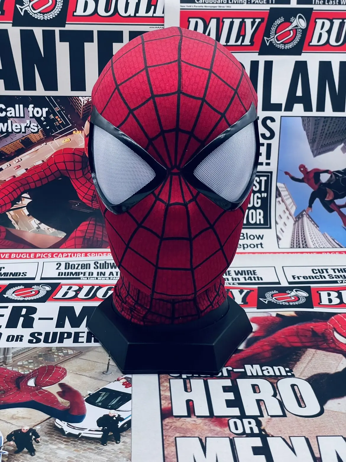 Handmade Spider-Man 2 Movie Accuracy Garfield Version Cosplay Mask Peter Parker Handicraft Collectible Item For Birthday Gifts