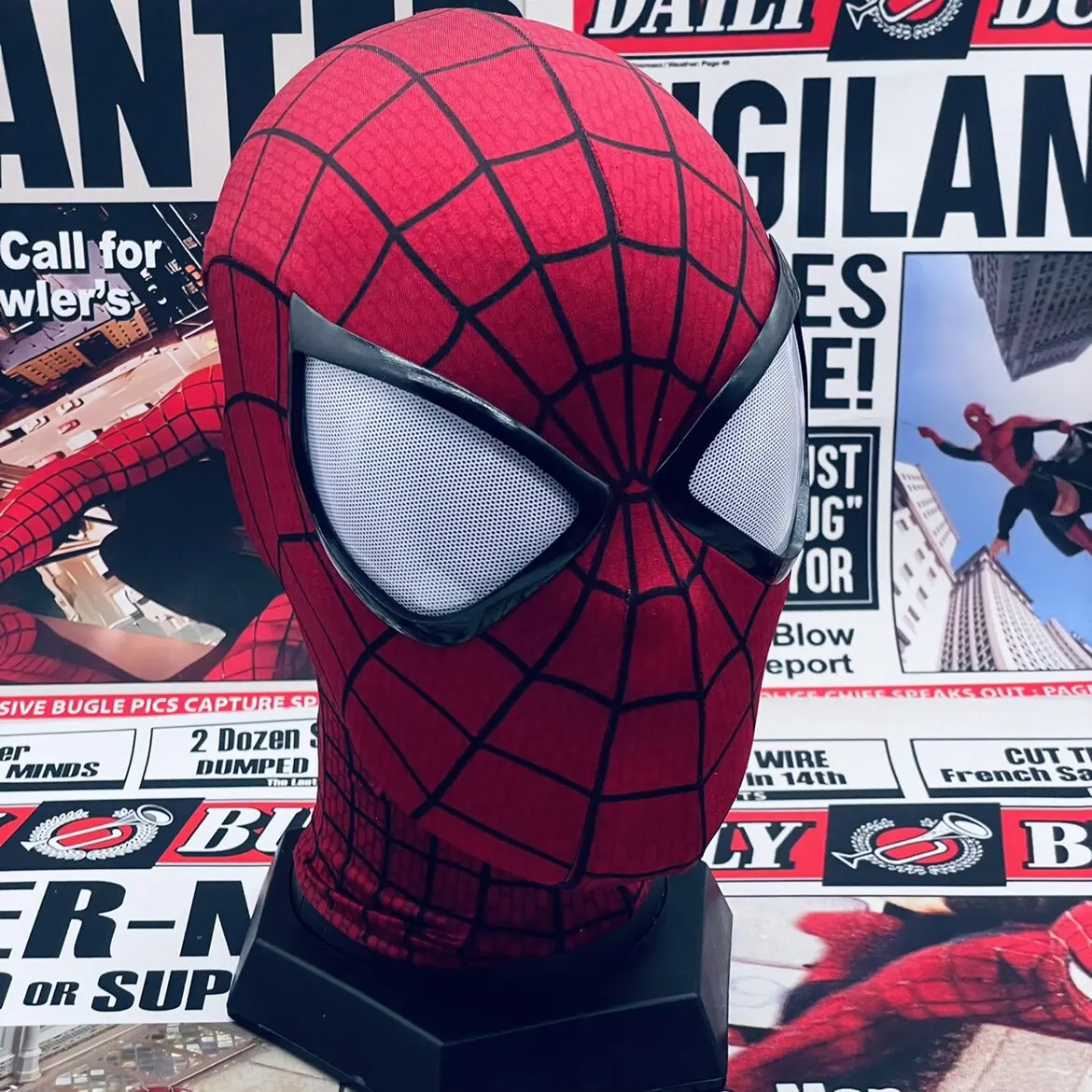 Handmade Spider-Man 2 Movie Accuracy Garfield Version Cosplay Mask Peter Parker Handicraft Collectible Item For Birthday Gifts