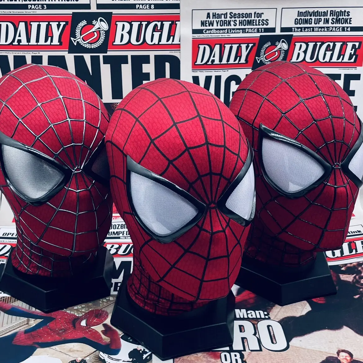 Handmade Spider-Man 2 Movie Accuracy Garfield Version Cosplay Mask Peter Parker Handicraft Collectible Item For Birthday Gifts