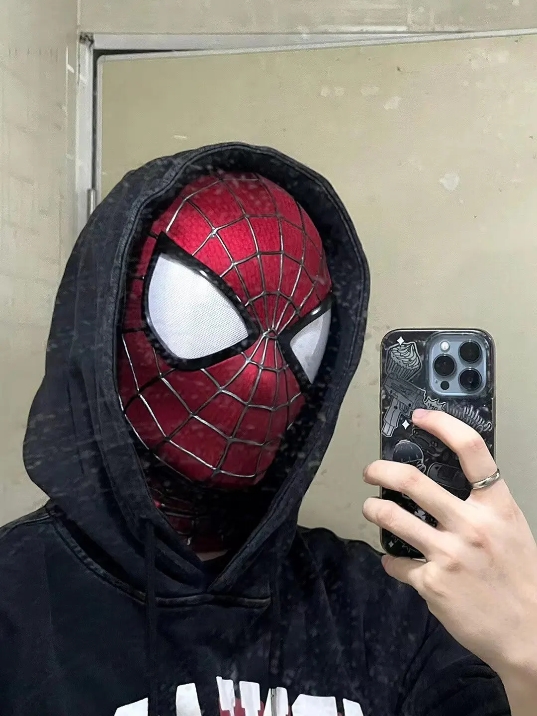 Handmade Spider-Man 2 Movie Accuracy Garfield Version Cosplay Mask Peter Parker Handicraft Collectible Item For Birthday Gifts