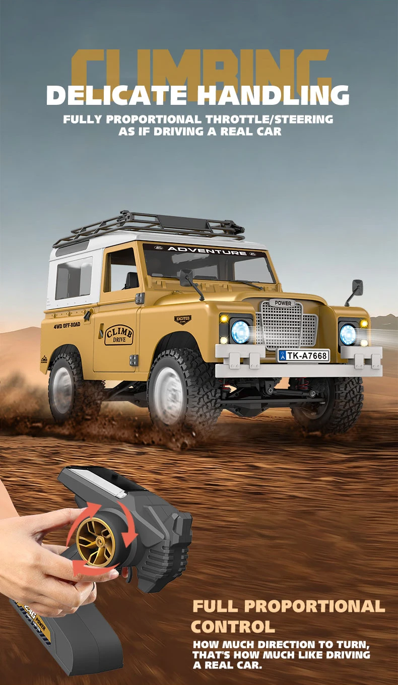 In Stock New 1:10 Full Scale Pickup All Terrain Simulation Off Road Climbing Vehicle RC CAR