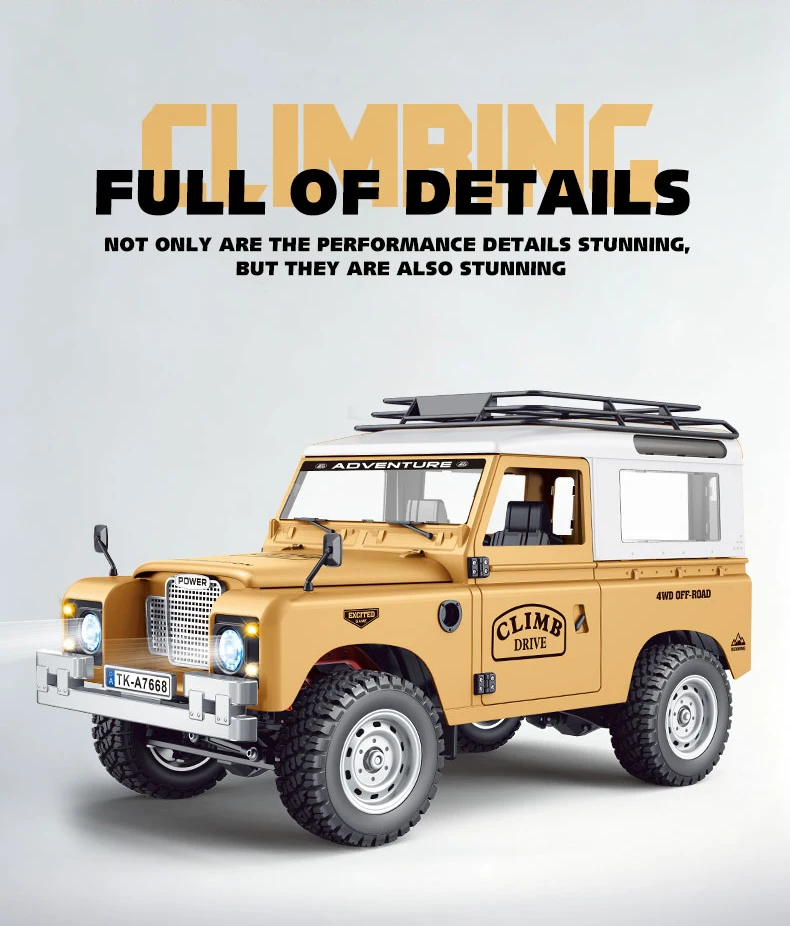 In Stock New 1:10 Full Scale Pickup All Terrain Simulation Off Road Climbing Vehicle RC CAR