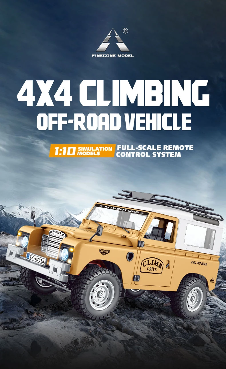 In Stock New 1:10 Full Scale Pickup All Terrain Simulation Off Road Climbing Vehicle RC CAR
