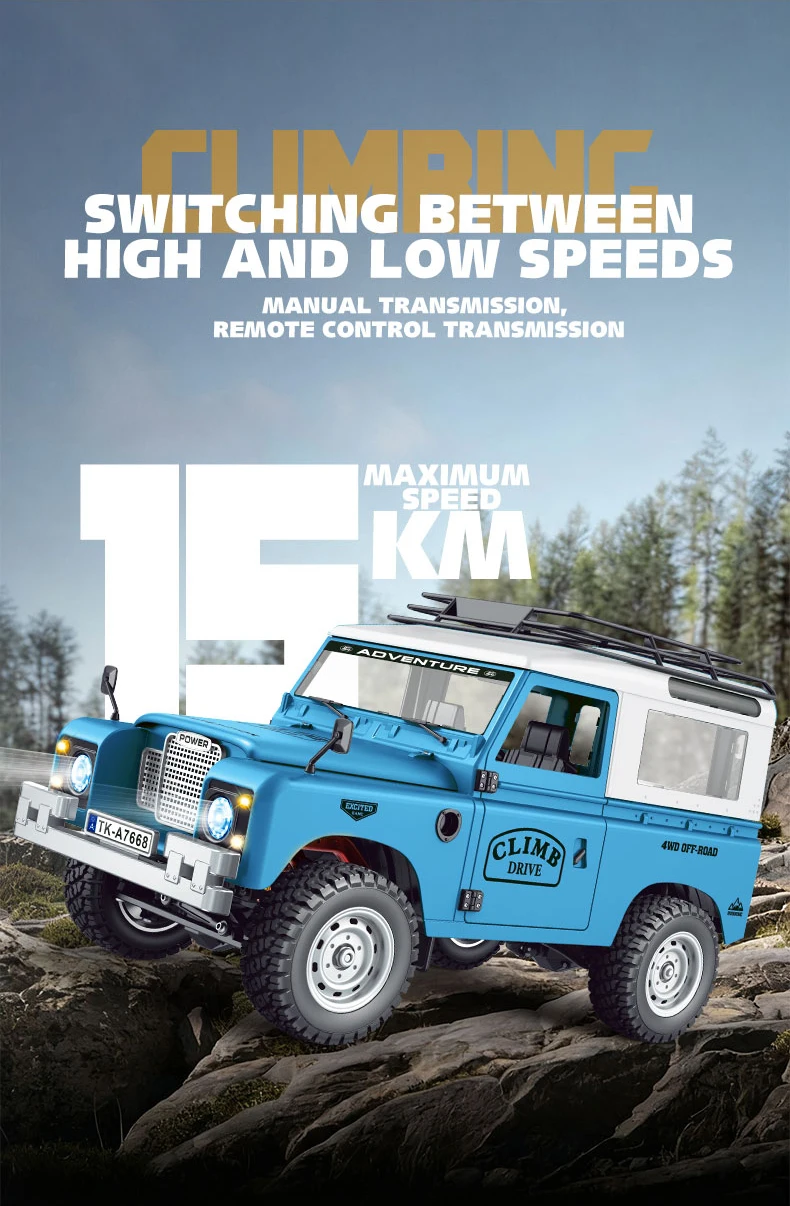 In Stock New 1:10 Full Scale Pickup All Terrain Simulation Off Road Climbing Vehicle RC CAR