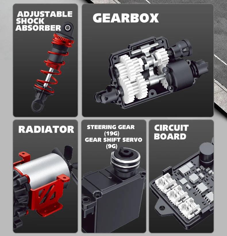 In Stock New 1:10 Full Scale Pickup All Terrain Simulation Off Road Climbing Vehicle RC CAR