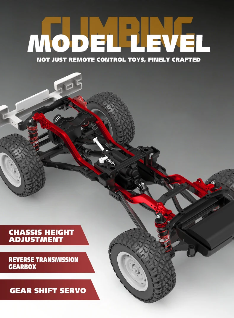 In Stock New 1:10 Full Scale Pickup All Terrain Simulation Off Road Climbing Vehicle RC CAR