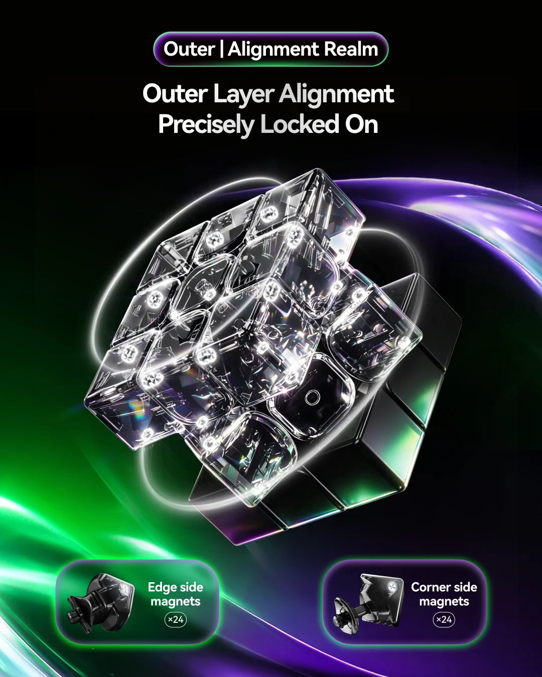 [JudyCube] GAN 17 MagDrive UV 3x3 Magnetic Magic Cube Gan17 New Flagship Stickerless Professional Fidget Toys Cubo Magico
