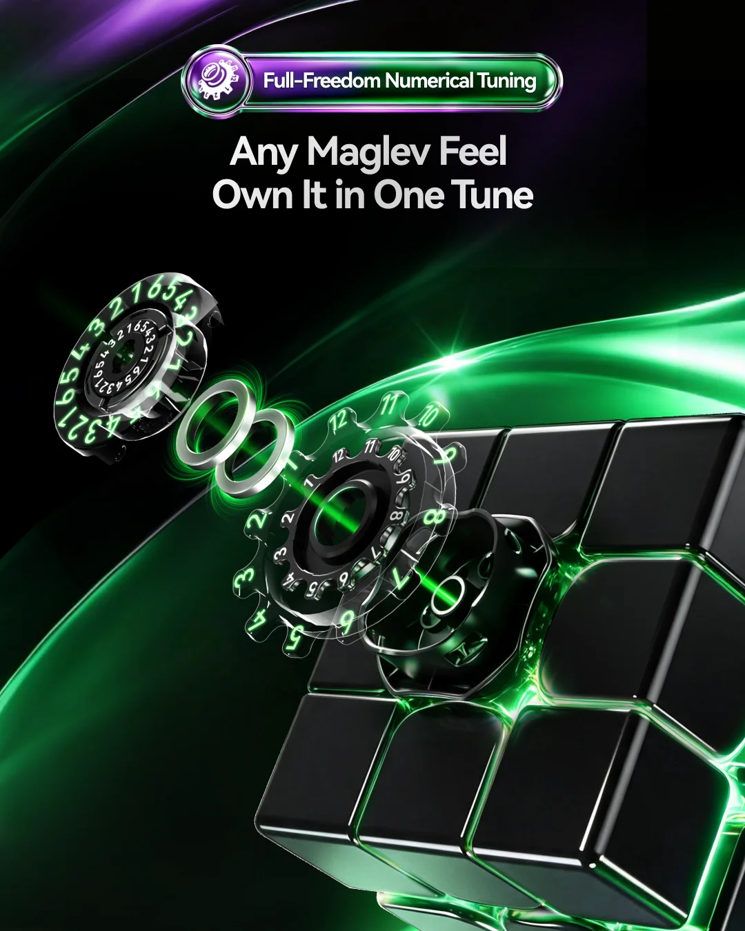 [JudyCube] GAN 17 MagDrive UV 3x3 Magnetic Magic Cube Gan17 New Flagship Stickerless Professional Fidget Toys Cubo Magico