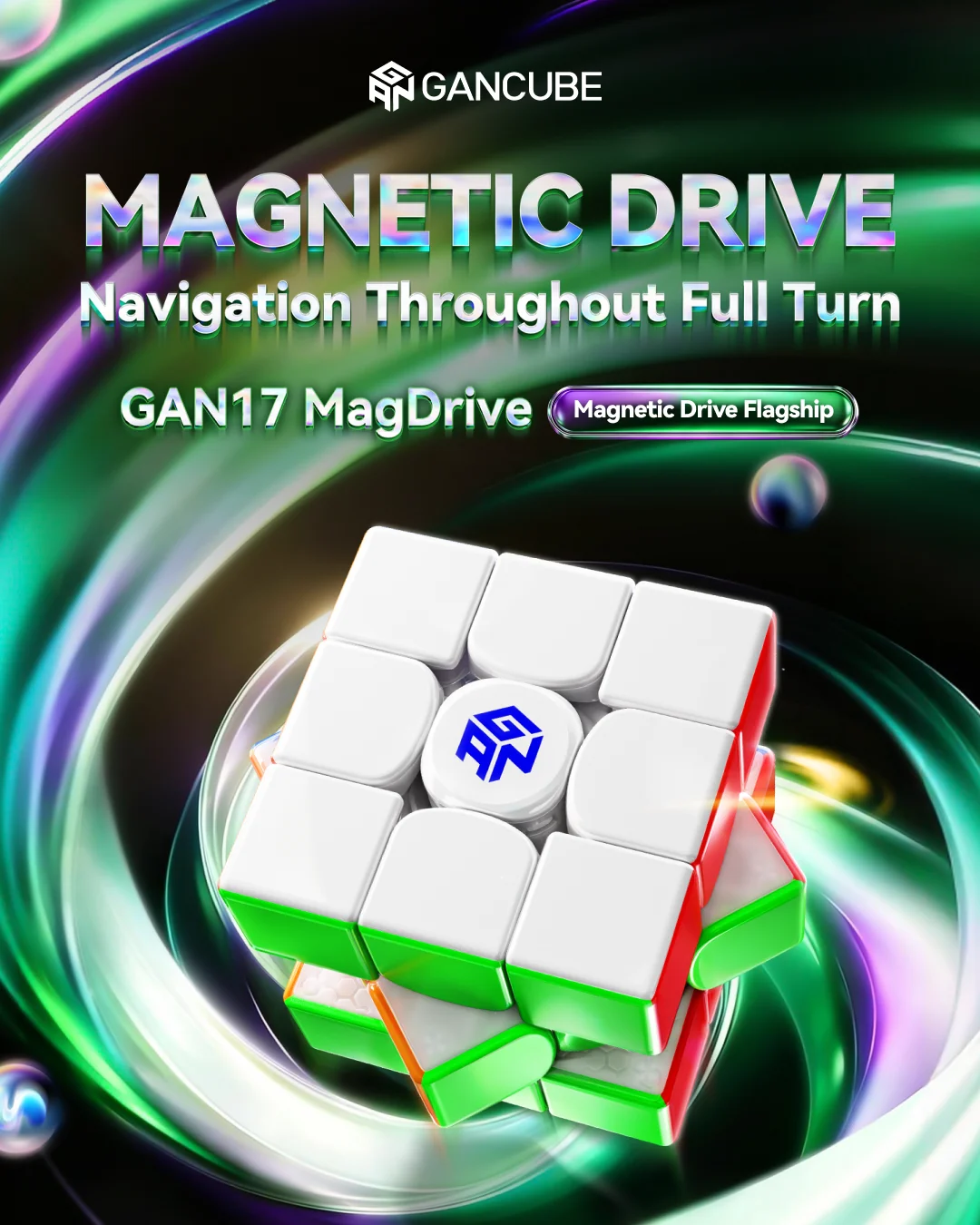 [JudyCube] GAN 17 MagDrive UV 3x3 Magnetic Magic Cube Gan17 New Flagship Stickerless Professional Fidget Toys Cubo Magico