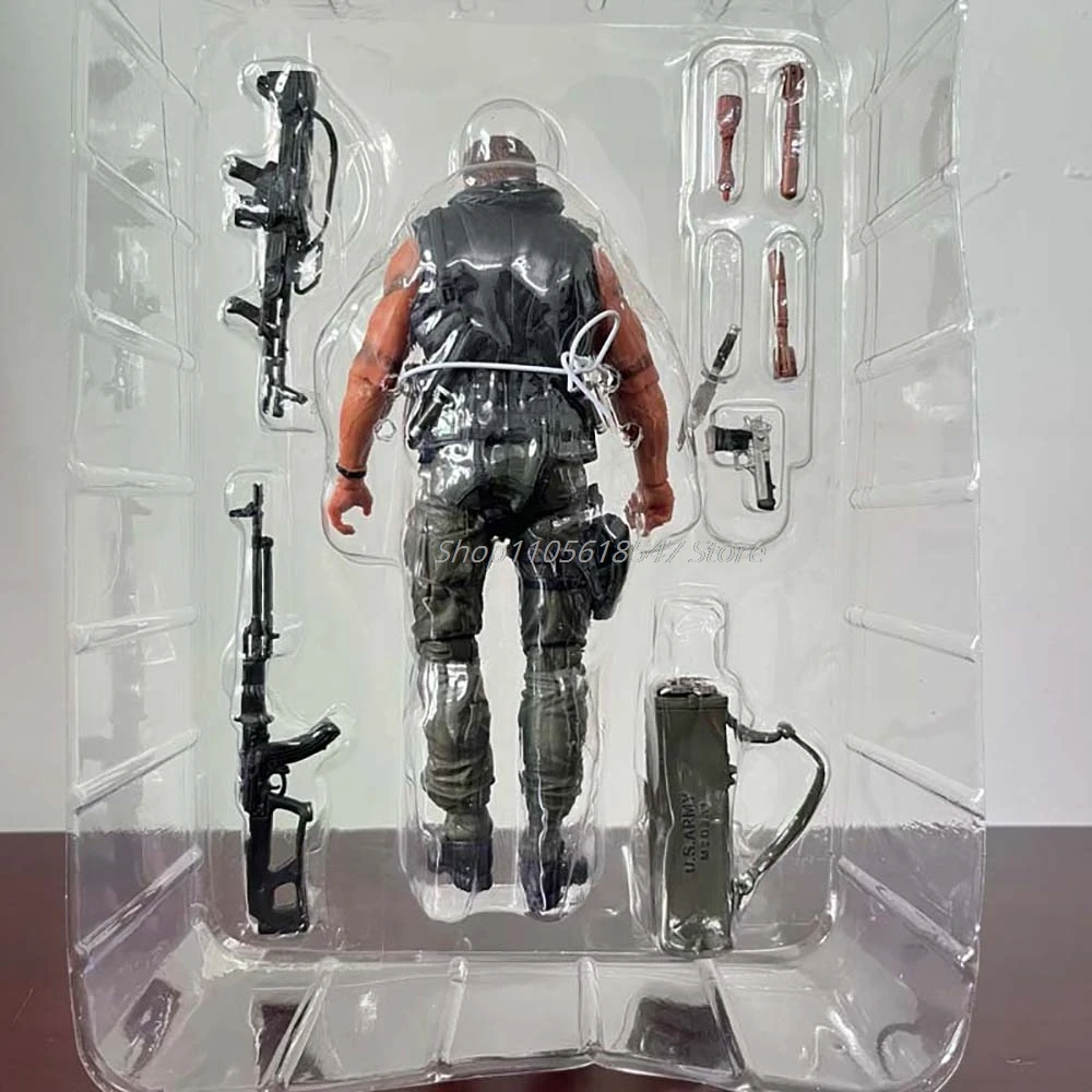 Commando John Matrix Schwarzenegger Action Figure Judgment Day T-800 Model Toy For Birthday Gifts