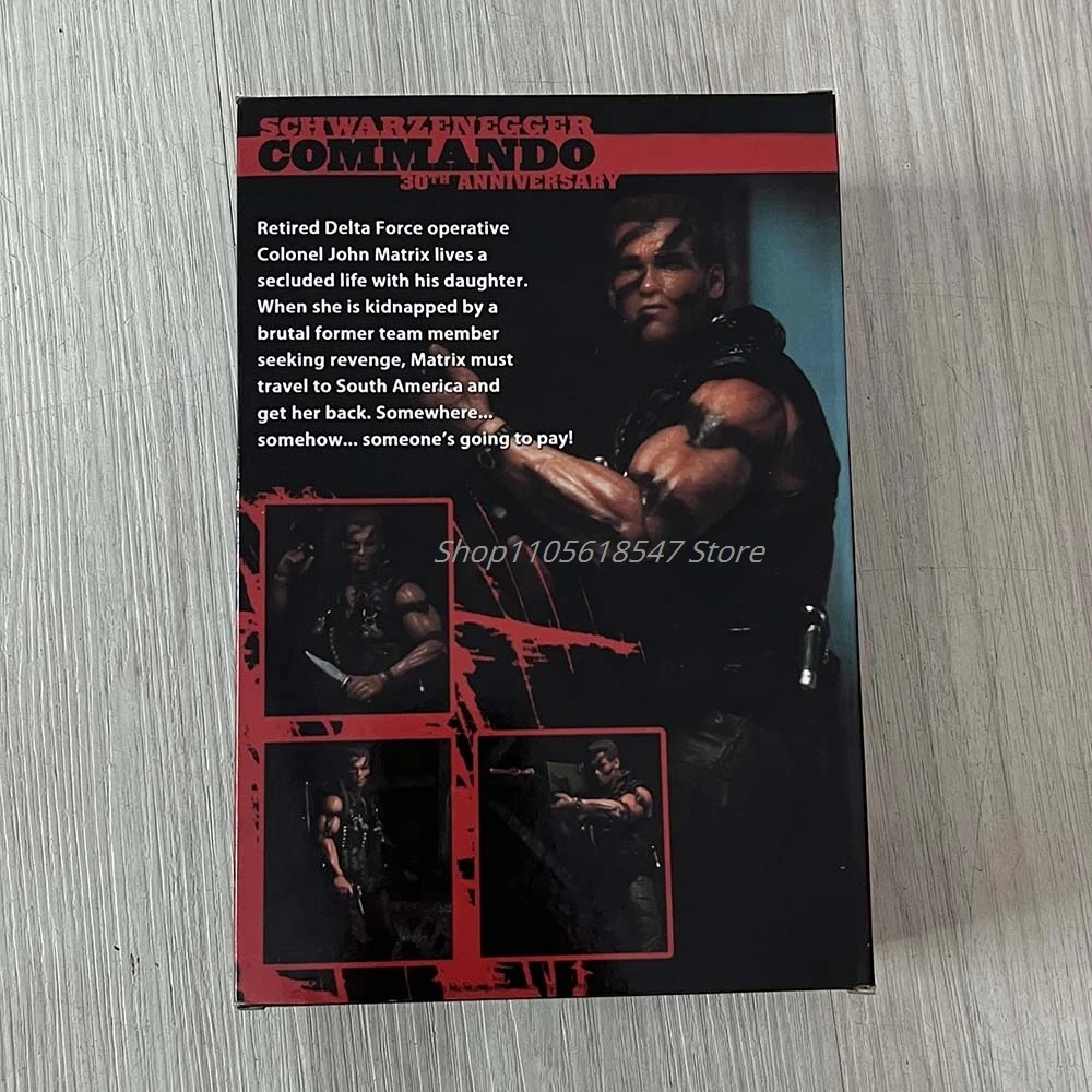 Commando John Matrix Schwarzenegger Action Figure Judgment Day T-800 Model Toy For Birthday Gifts