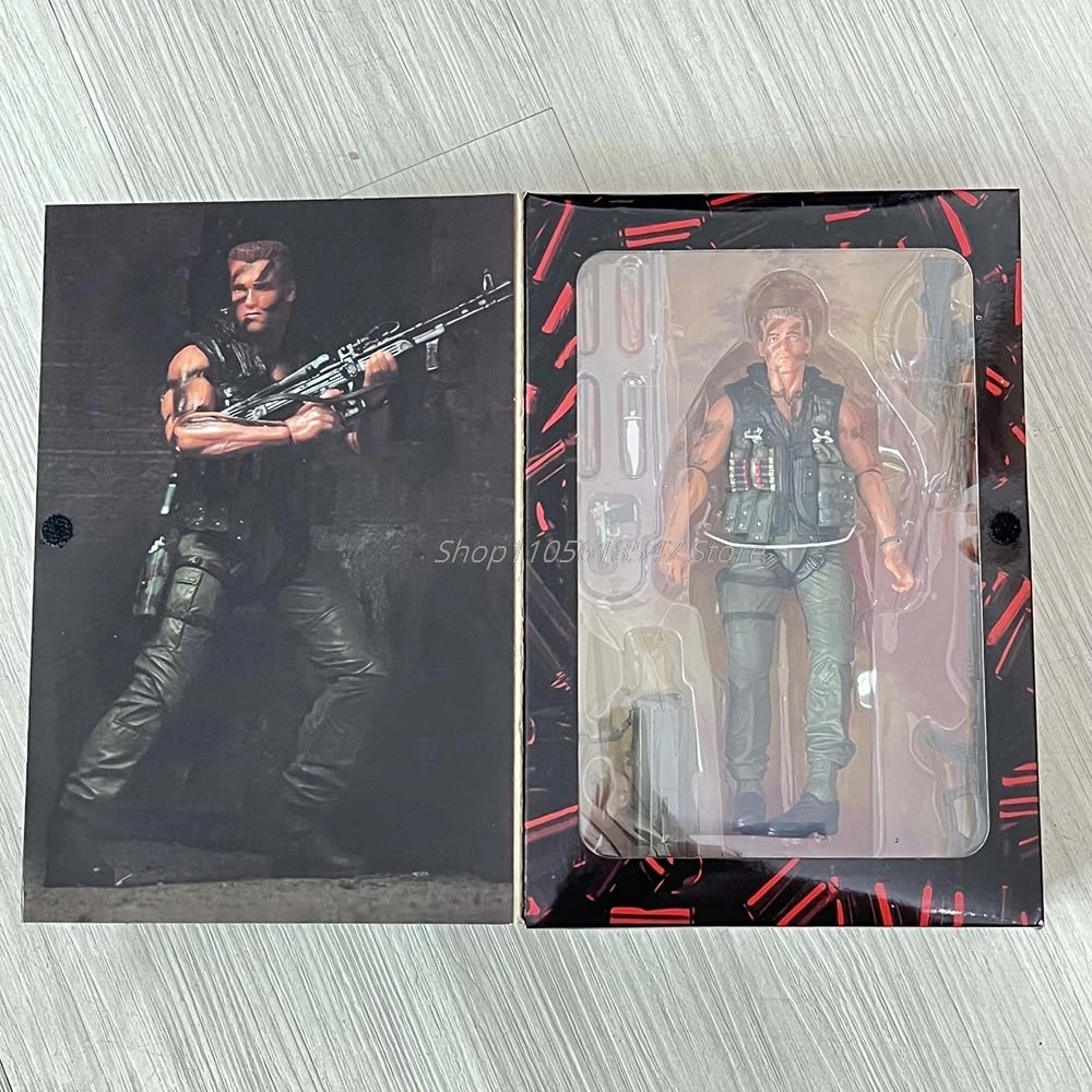 Commando John Matrix Schwarzenegger Action Figure Judgment Day T-800 Model Toy For Birthday Gifts