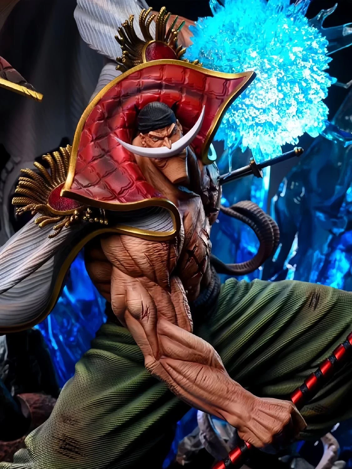 Spot PVC 40cm Edward Newgate Action Figure -Lx Gk Statue Whitebeard One Piece Collectible Toy Room Desktop Decoration Toy
