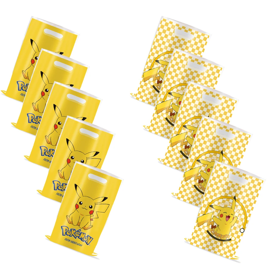 Cartoon Pokemon Birthday Party Decorations Pikachu Theme Disposable Tableware Paper Cup Plate Banner Christmas Party Favor Gifts