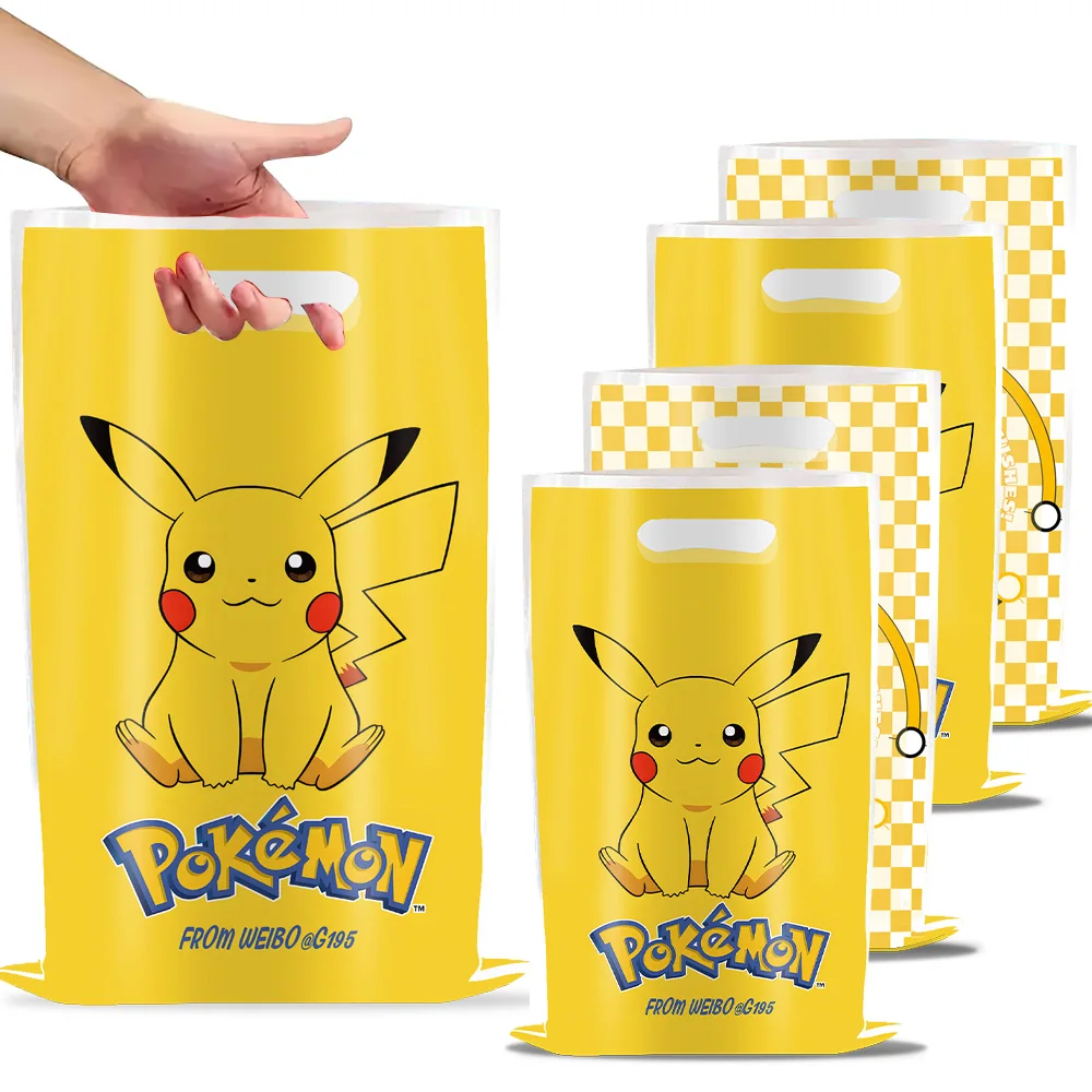 Cartoon Pokemon Birthday Party Decorations Pikachu Theme Disposable Tableware Paper Cup Plate Banner Christmas Party Favor Gifts