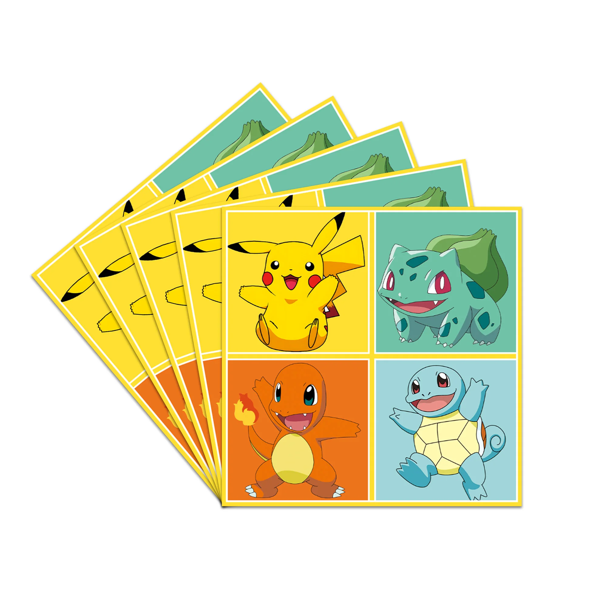 Cartoon Pokemon Birthday Party Decorations Pikachu Theme Disposable Tableware Paper Cup Plate Banner Christmas Party Favor Gifts