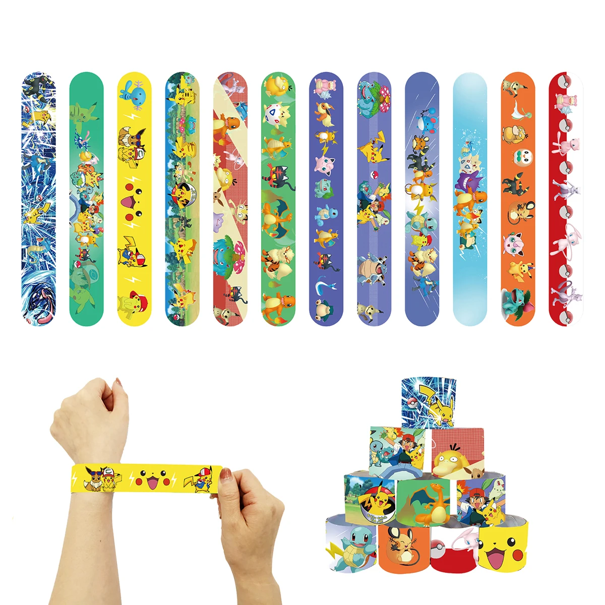 Cartoon Pokemon Birthday Party Decorations Pikachu Theme Disposable Tableware Paper Cup Plate Banner Christmas Party Favor Gifts