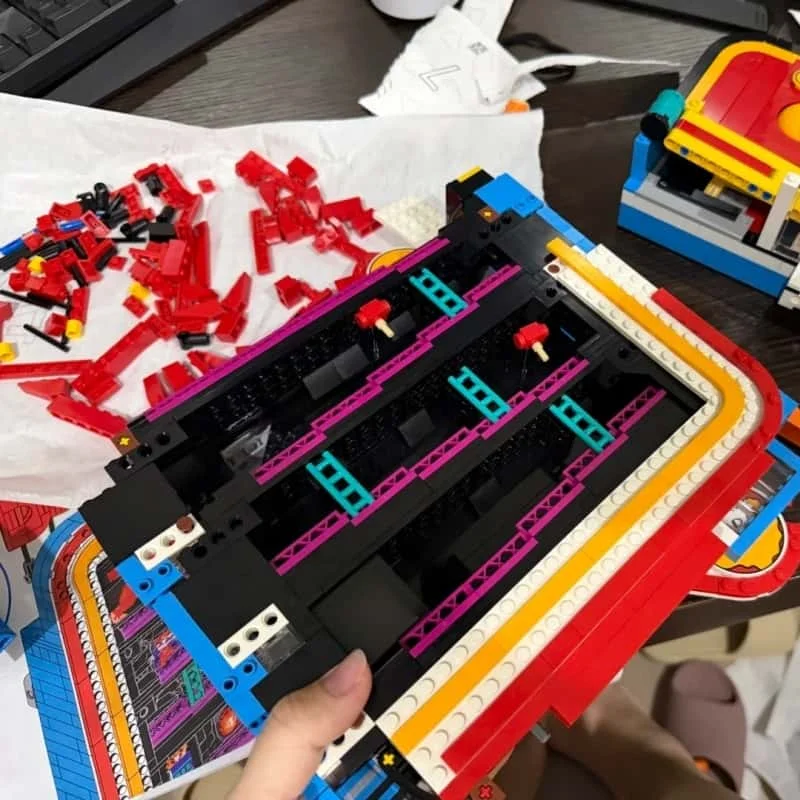 Cheapest Retro Arcade Cabinet Bricks Building Blocks 1371pcs Vintage Game Console Display Model Christmas Gifts for Adults Toys