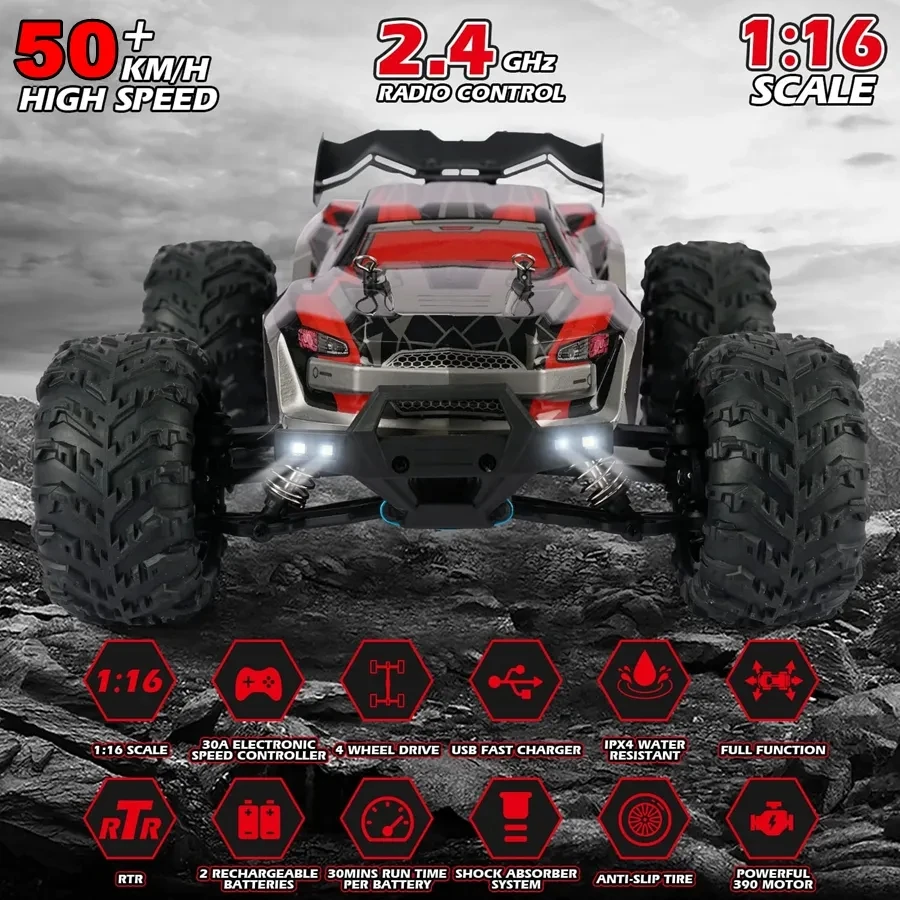 Oike 4WD Remote Control Car 40KM/H 50KM/H 80KM/H High Speed Racing Drift Truck Radio Off Road 4X4 Super Brushless Fast RC Buggy